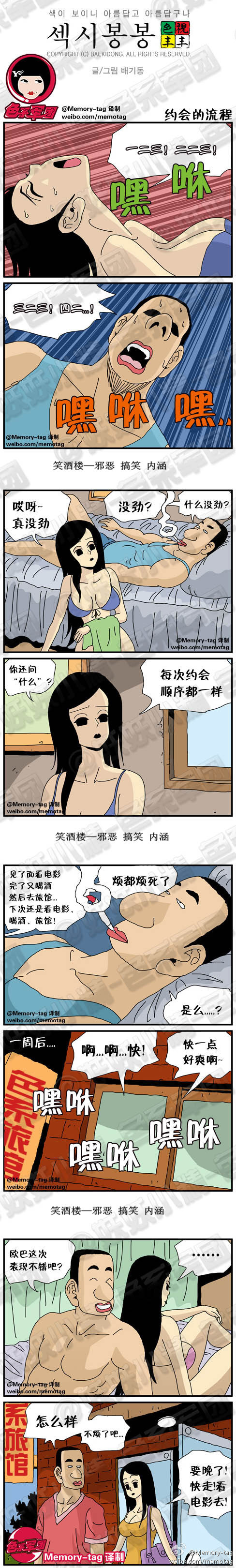 污漫画|约会的流程，这样不烦了吧