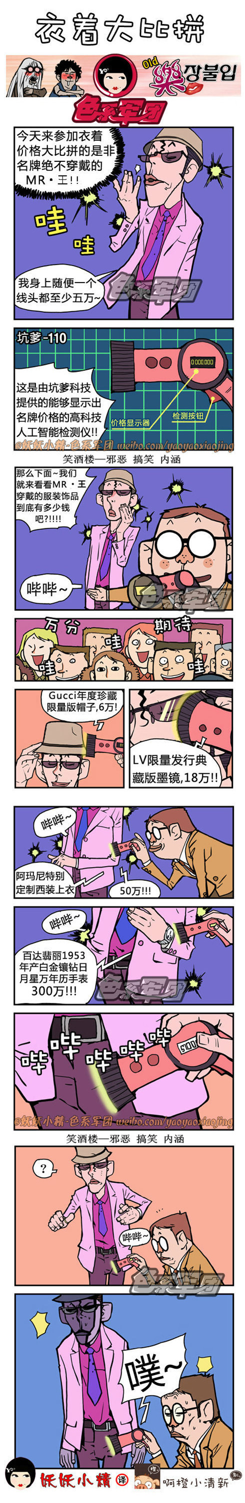 污漫画|衣着大比拼，好智能的检测仪