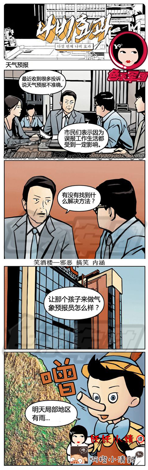 污漫画|天气预报，万能的匹诺曹