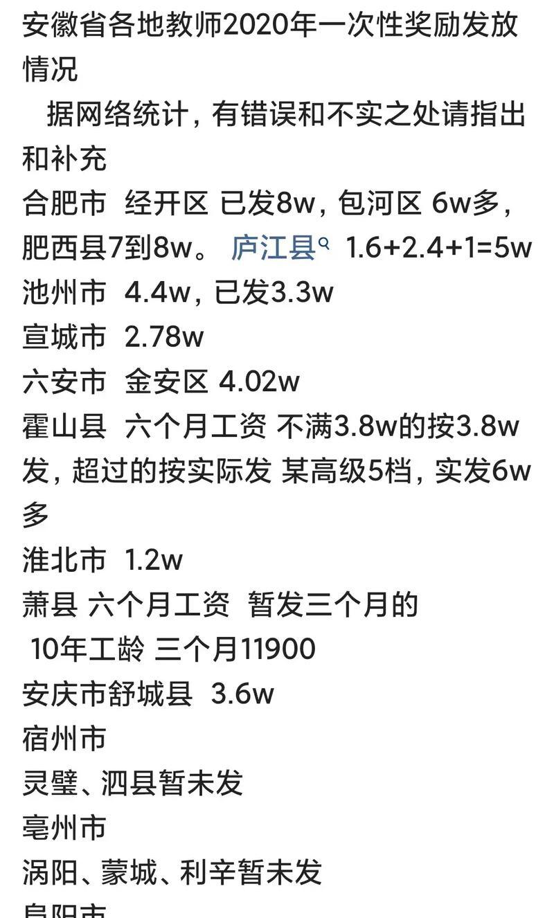 芜湖教师一次性奖励工资_六安一次性奖励停发