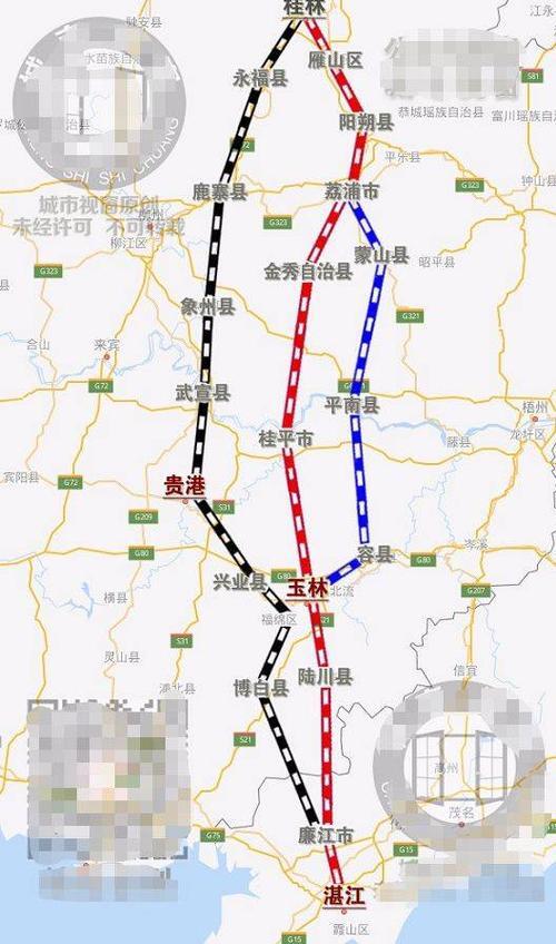 两广高铁线路图_桂湛高铁最新消息开工