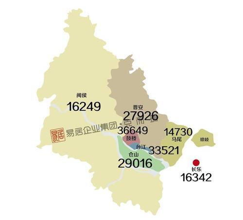 福州地图各个区分布_福州市五区八县地图