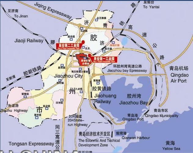 胶州市详细地图_青岛胶州市各乡镇地图