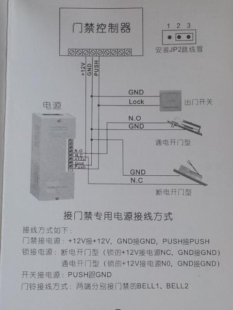 门禁开关电源接线图解_开关电源接线端子接线方法图解