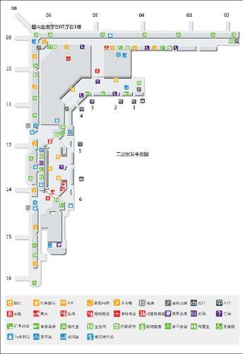 虹桥机场t2登机口分布图_虹桥机场t2布局图