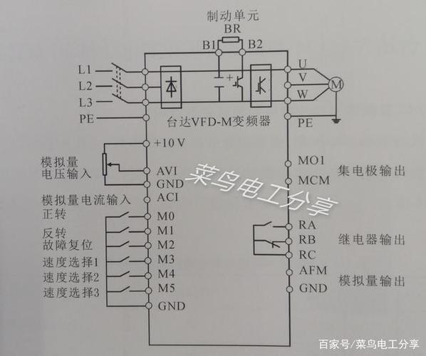 台达变频器外部端子接线图_台达变频器控制端子详解