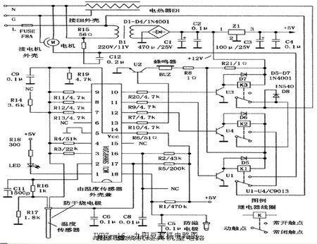 九阳豆浆机电路图工作原理_九阳豆浆机内部接线图