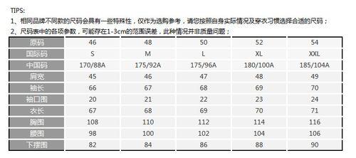 gucci衣服尺码对照表_古驰衣服码数对比国内码数