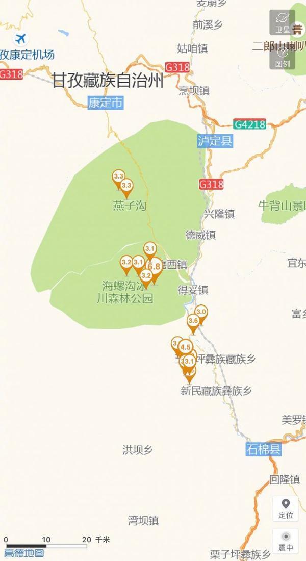 四川泸定5.6级地震 余震已超100次