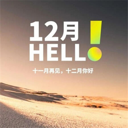 2022十一月再见十二月你好配图 十二月你好精致朋友圈素材