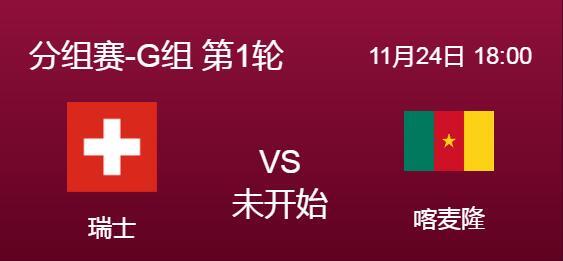 瑞士vs喀麦隆预测比分结果赢了吗 瑞士vs喀麦隆赔率结果多少分析