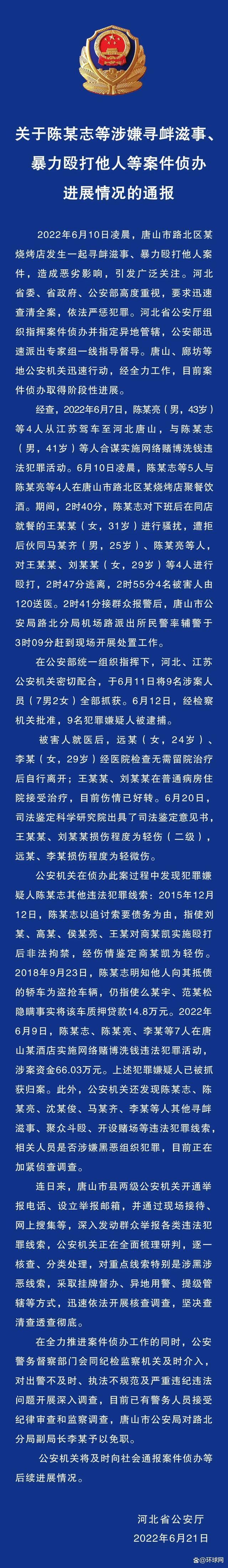 唐山打人案2受害女子已出院是怎么回事，关于唐山打人女子出狱后续的新消息。