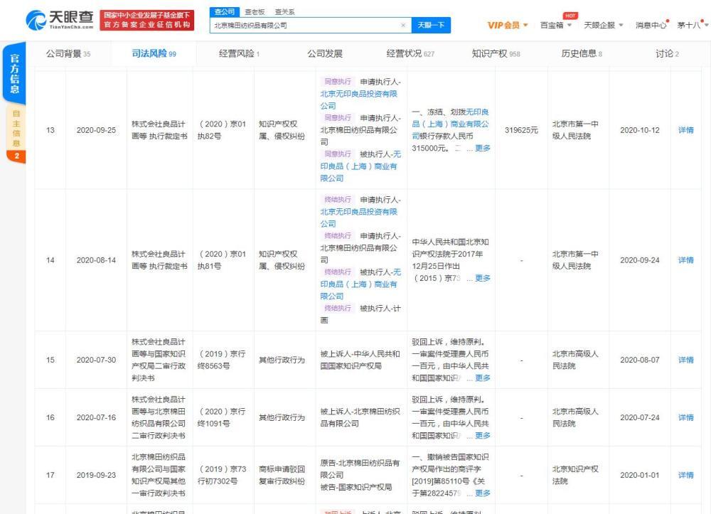 北京无印良品再诉日本無印良品 两个无印良品区别很大