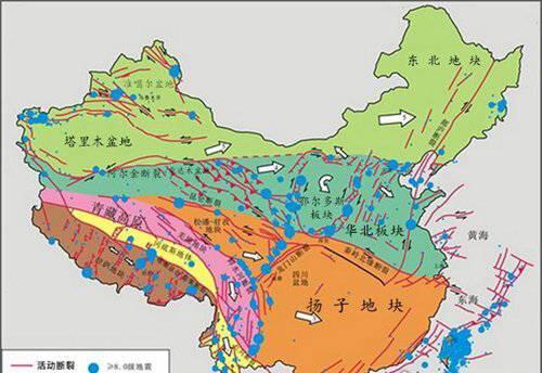 中国最不容易地震的省