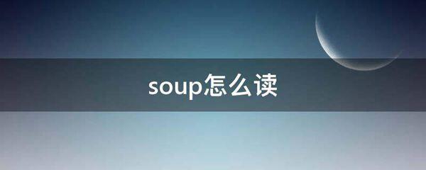 soup怎么读