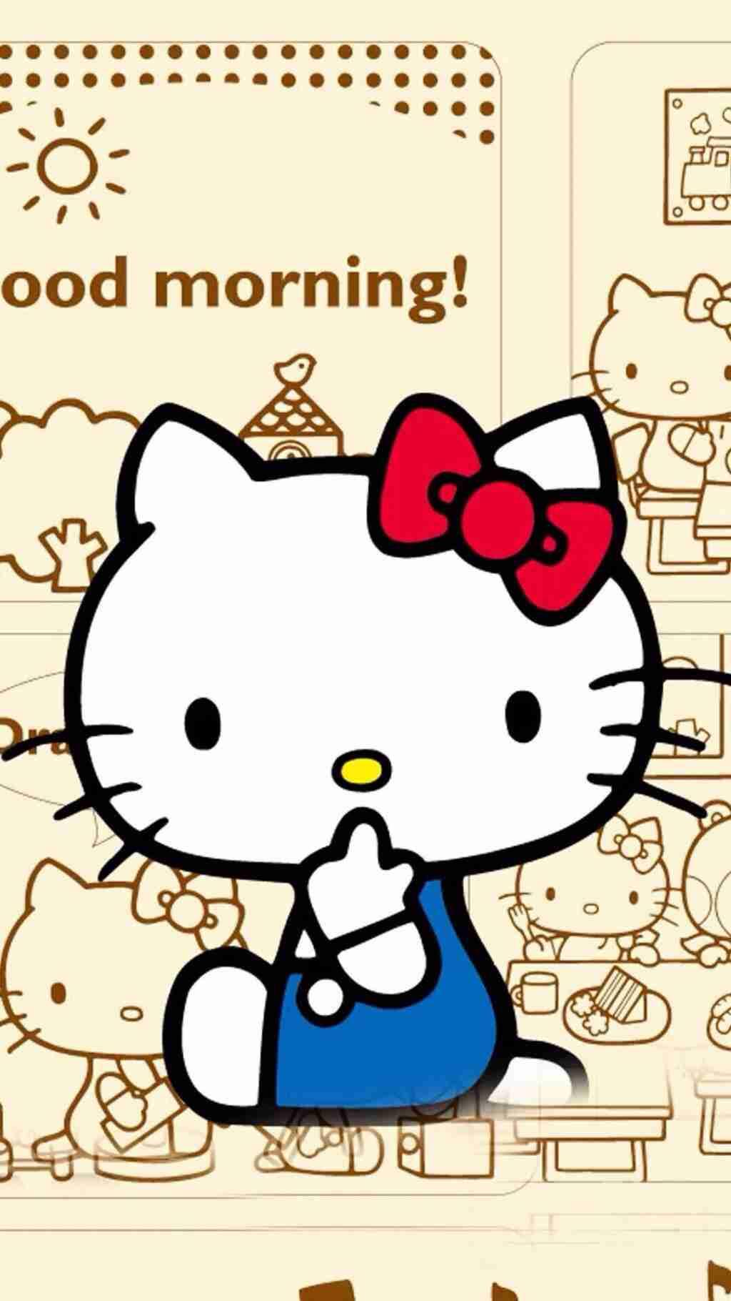 hello kitty可爱卡通形象iphone壁纸