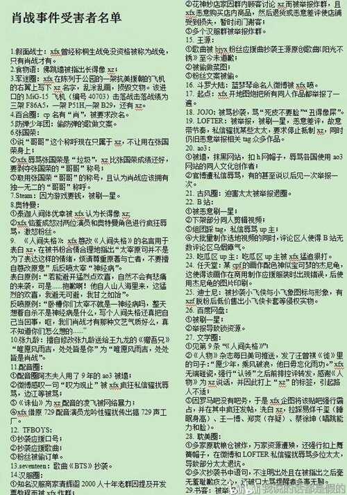 总结肖战及其粉丝的罪行