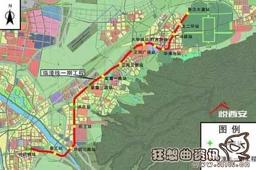 西安未来18条地铁规划图