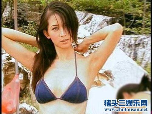 林志玲早年性感比基尼写真乳美腿长（图）