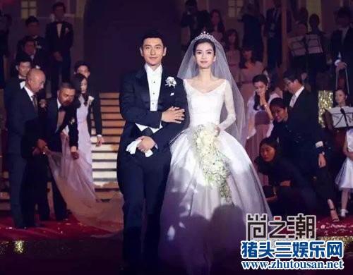 Angelababy婚纱钻戒皇冠太豪 黄晓明婚礼奢侈远胜周杰伦