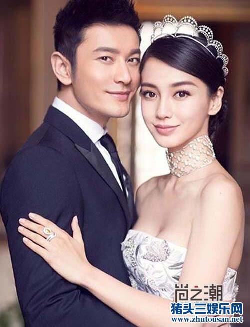 黄晓明angelababy整容前后照片 杨颖黄晓明婚纱照美呆