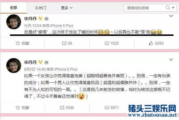 宋丹丹疑澄清映射林志玲：感悟发在错的时间以后再也不敢悟啦