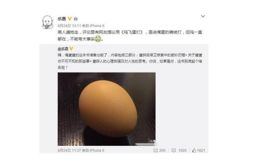 乐嘉蛋碎事件视频 碎了一个蛋蛋是怎么回事